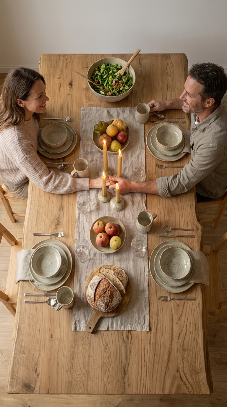 Mesa de madeira maciça Rustico Mesa de madeira maciça Rustico
