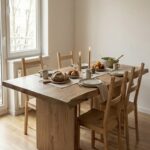 Mesa de madeira maciça Rustico